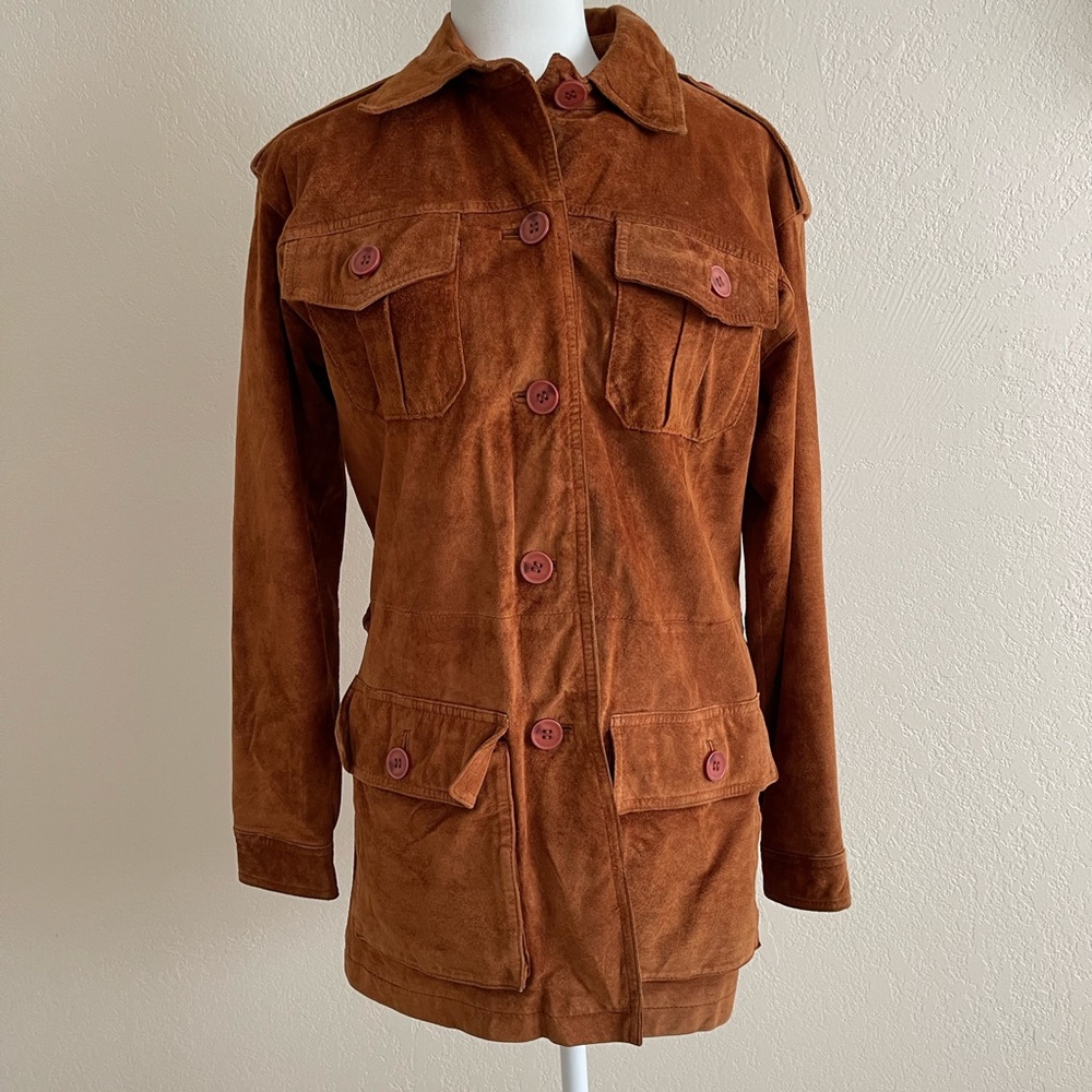 Margaret Godfrey leather cuit jacket